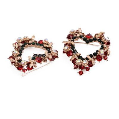 China Fashion Birthday Gifts Christmas Rhinestone Jewelry Brooch for sale