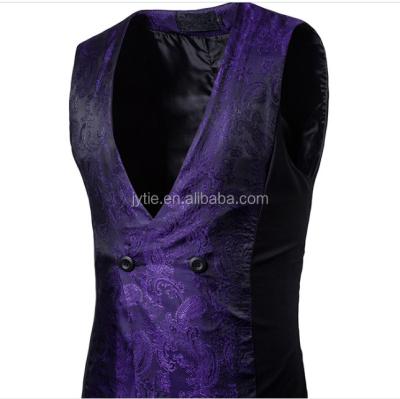 China Anti-pilling Microfiber Jacquard Stylish Man Vest for sale