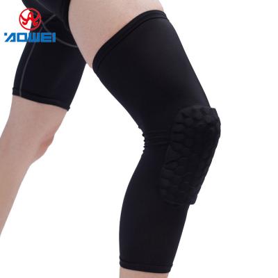 China Sports users wholesale honeycomb sponge volleyball goalie thickening patella anti-collision brace with calf pad for sale