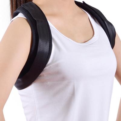 China Wholesale Sports Safty Factory Price Adjustable Leather Elastic Back Support Belt For Relieve Shoulder Pain for sale