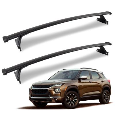 China Automotive Silver Aluminum Aftermarket Roof Rack Rail Cross Bar Roof Rails For Chevrolet Chevy Trailblazer 2021-2022 for sale