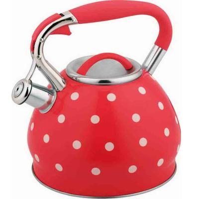 China New Article Stainless Steel Sustainable Induction Decal Whistling Kettle for sale