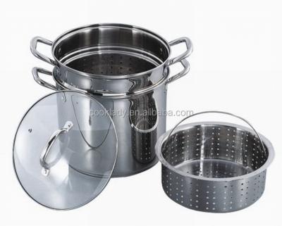 China Sustainable 4pcs stainless steel pasta pot, supplier for K-MARK for sale