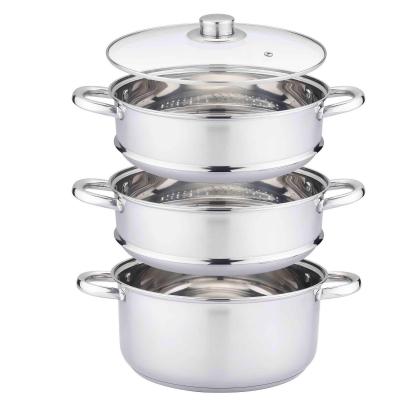 China Sustainable 4pcs Stainless Steel Steamer Set,China Steamer,Wholesale Steamer for sale