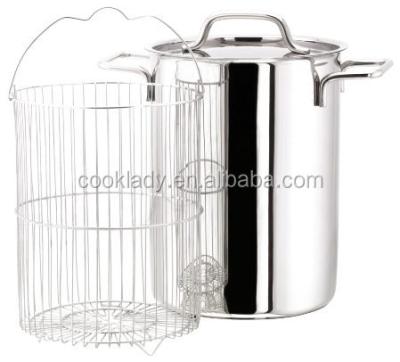 China Sustainable Stainless Steel Asparagus And Vegetable Steamer Pot Set, Supplier For Target for sale