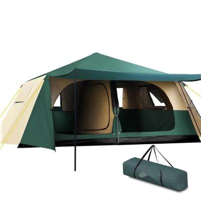 China Waterproof Wholesale Outdoor Backpacking Camping Hiking Camping Tents with Screen Room 1For 6-10 Person Waterproof Family Wall Cabin Tent for sale