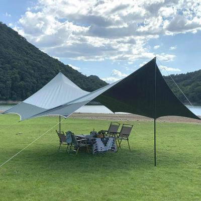 China Extended Type wholesale Ultralight Waterproof camping tarp shelters Outdoor Flysheet Camping Hammock tent rainfly tarp for sale