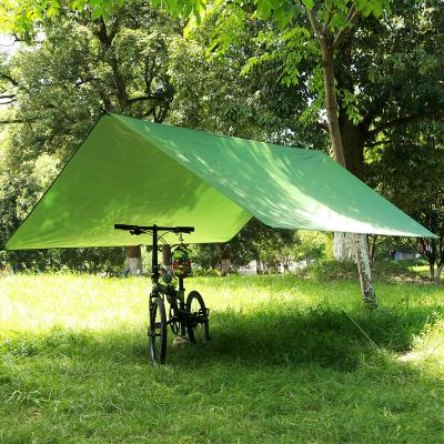 China Extended Type Customized Outdoor Portable Camping Tarp Hexagonal Waterproof Sunshade Rain Fly Tent Shelter Hammock Tarp for sale