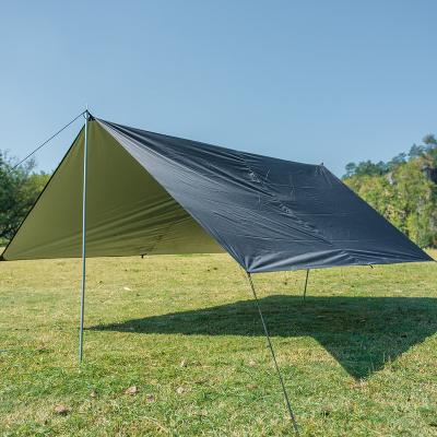 China Extended Type Hot sale Waterproof Shelter Rain Tarp Portable Tarp Outdoor Camping Traveling Awning Backpacking Tarp for sale