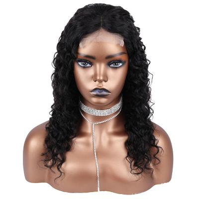 China Hot Selling Big Waves ZP LONGFOR Small Bun 4X4 African Inches Lace Front Hair Wigs Big Waves High Quality for sale