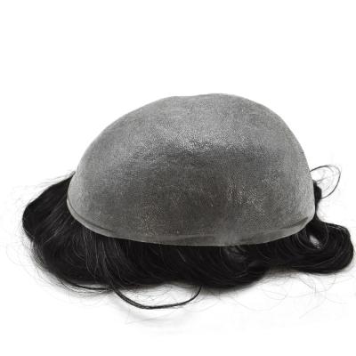 China High Density Mens Hair Wigs Durable Skin Toupee Low V Loop for sale