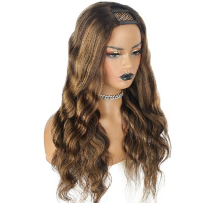 China U Part Body Wigs ZP LONGFOR Popular Hair Color Piano Wave Half Body Wigs 100% Real Part Body Wigs for sale