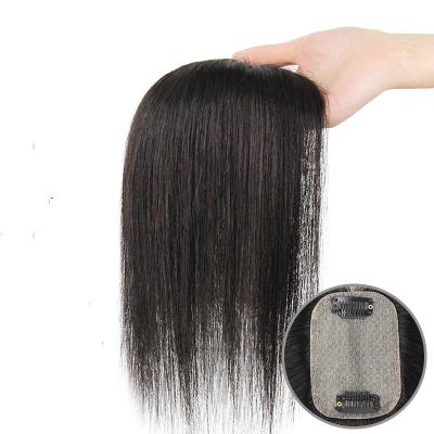 China China Cheap Remy Hair Replacement Women Toupee Chinese Silk Bottom Hair Topper Clips in Straight Hair China Wig for sale