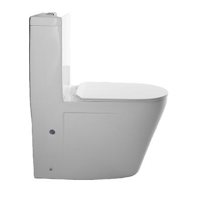 China Modern Design White Ceramic One Piece Toilets Hidden WC Cistern One Piece Commode Floor Mounted Bathroom Sanitary Ware for sale