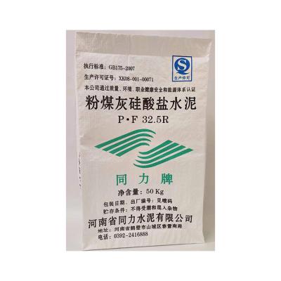 China Hot Sale Large 50Kg PP Recyclable White Cement Bags Polypropylene Packaging Powder Valve Bag for sale