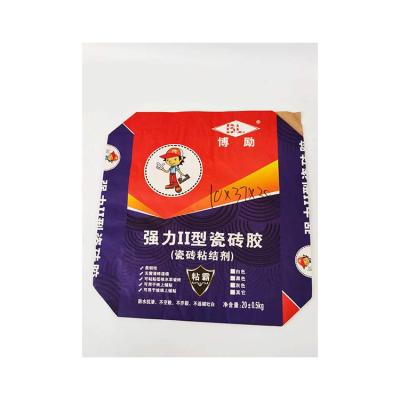 China Recyclable Wholesale Customized PP Woven Valve Bags Ceramic Tile Glue Packaging Bag for sale