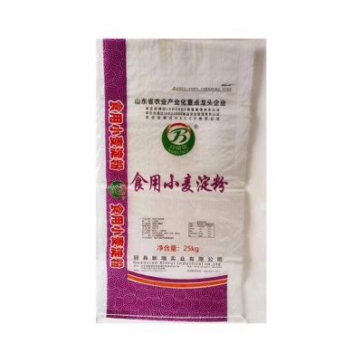 China Manufacture Recyclable Quality 25kg PP Multifunctional China Wheat Starch Packaging Bag for sale