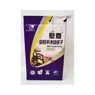 China China Manufacturer Recyclable Woven Valve PP Putty 25Kg Plastic Powder Packaging Bag for sale