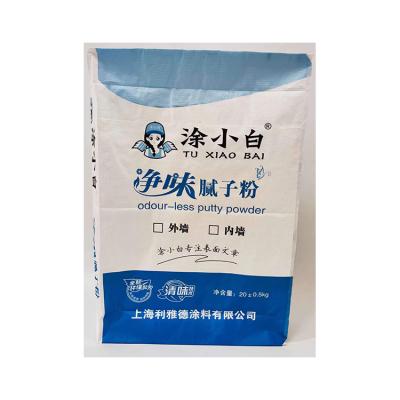 China Recyclable Cheap Price 20kg PP Woven Mortar Cement Bags Putty Powder Packaging Dry Bag for sale