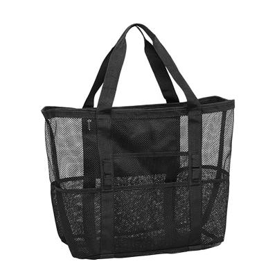 China Mesh Beach Bag Beach Tote Oversized Casual Toy Bag Light Weight Durable Tote Bag for sale