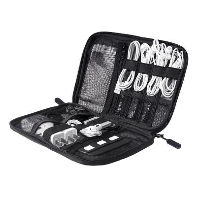 China Multi Function Folding Electronic Organizer Small Travel Cable Organizer Bag for sale