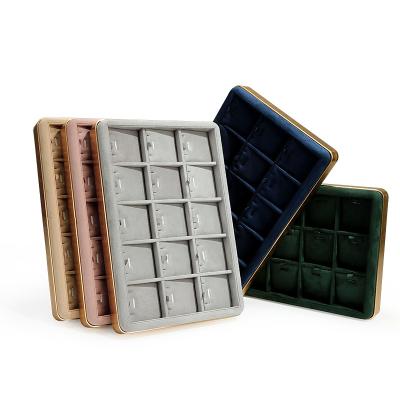 China Recyclable Custom Cheap Jewelry Display Trays For Ring Earrings Necklace Pendant Stackable Jewelry Tray for sale