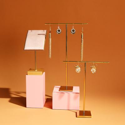 China Factory Stock Recyclable 2022 Earrings Show Rack Jewelry T Shape Earring Display Stand For Stud Jewelry for sale