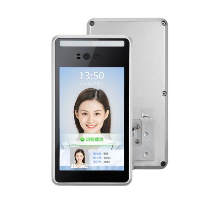 China Motion Detection Identify Complex Light Environment Non Contact 8 Inch Face Recognition Machine for sale