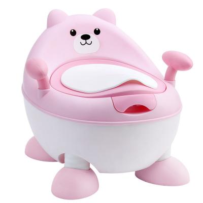 China Eco-friendly Cartoon Pattern Cushion PU New Product PP Adjustable Baby Potty Training Toilet for sale