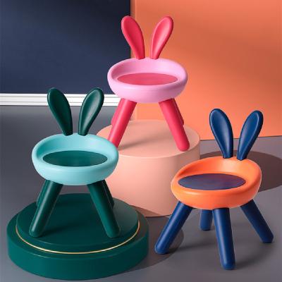 China Modern Portable Upholstered Rabbit Ears Baby Seat Hard Soft Dinner Chair for sale