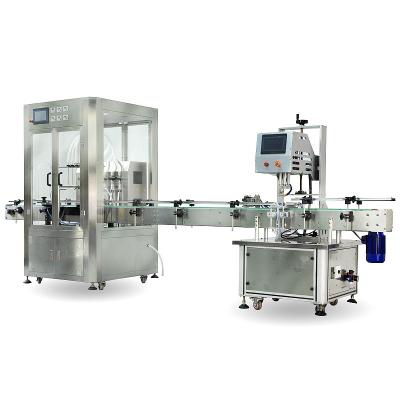 China Automatic Water Agent Liquid Filling Line Medicine Filling Capping Machine Food Filling Production Line for sale