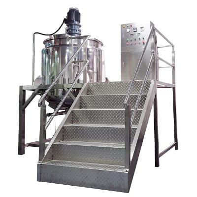 China High Shear Liquid Tank Mixer Skin Care Lotion Cosmetic Machine Emulsifying Mixing Homogenizing Equipment Stirring Jar Machine for sale