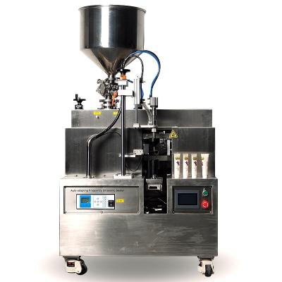 China Food Pipe Cream Filling And Sealing Machine Stick Loading And Tail Folding Machine Semi-automatic Ultrasonic Filling for sale