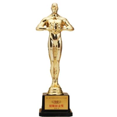 China Custom Sports Trophy Award World Sport Cup Trophy Oscar Academy Awards for sale