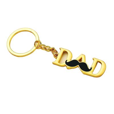 China Key Organize Factory Direct Sale Gift Promotion Father's Day Crown Shape Keychain The New I Love Father's Metal Key Chain for sale