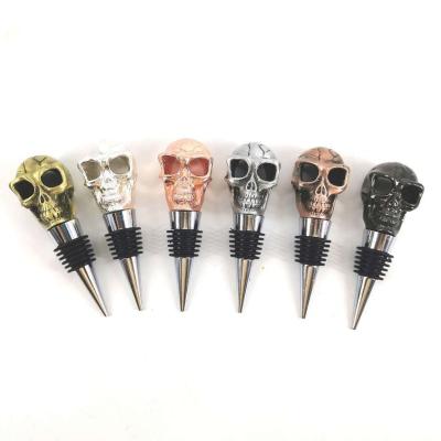 China Europe Wholesale 3D Household Animal Shaped Drinking Vessel Red Wine Bottle Stoppers Skeleton Shape Wine Bottle Head Cork for sale