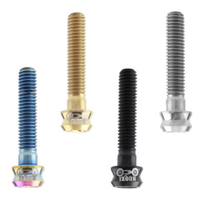 China M6 X 30mm Mountain Bikes M6 X 30mm Top Titanium Bolt Screw Titanium Alloy Bicycle MTB Column Headset Stem Cap Stem Cap for sale