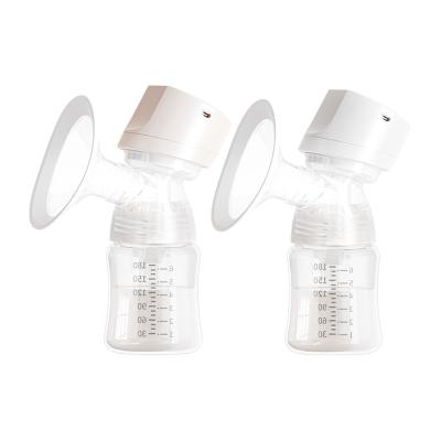 China BPA Free Breast Pump Hands Free USB Rechargeable Electric Portable Wireless Low Noise LCD Display 2pcs for sale