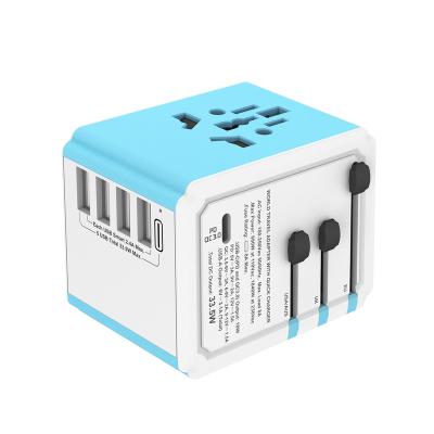 China International Power Adapter 2020 New Residential/General Purpose Travel Adapter With Universal Type C PD Charger 4USB Travel Adapter Adapter for sale