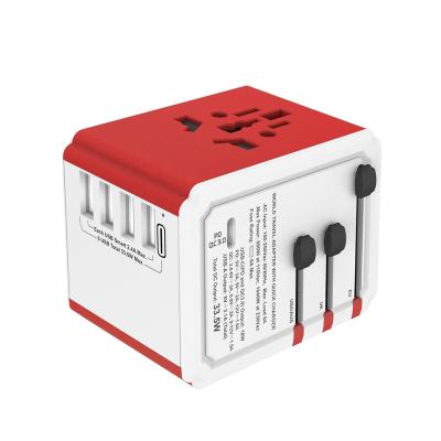 China Plug In New Arrival Factory Price 100-240V Input Universal Travel Adapter Kit USB Ports for sale