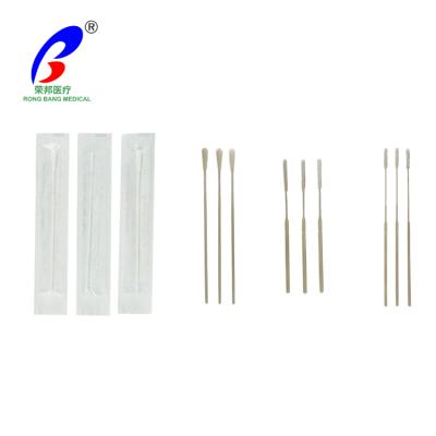 China Sampling Disposable Medical Sterile Cotton Swab Stick with Tip Nylon Flocking Sponge for Oral Nose Throat Detection for sale