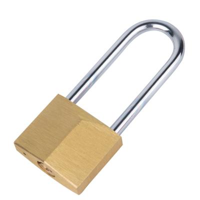 China Diamond Shape Solid Security Long Brass Top Rhombus Shackle Brass Copper Padlock For Outdoor Lock for sale