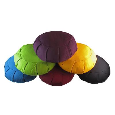 China Large Floor Seat Cushion Eco-Friendly Wholesale Custom Logo Meditating Round Buckwheat Yoga Meditation Cushion for sale