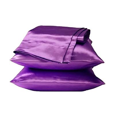 China Sustainable China Manufacture Charmeuse Satin Pillowcase Logo Pillow Case for sale