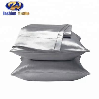 China China Supply Sustainable Satin Pillow Case With Zipper Color Pillow Case for sale