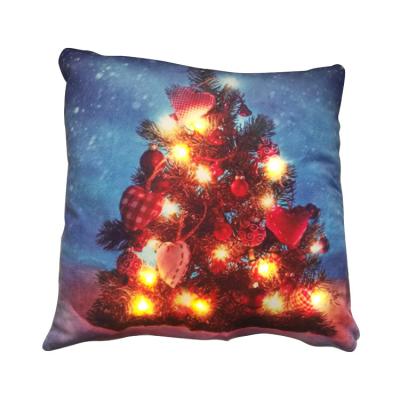 China Cheaper Eco - Friendly Sublimation White Led Cushion Cover 18 X 18 for sale