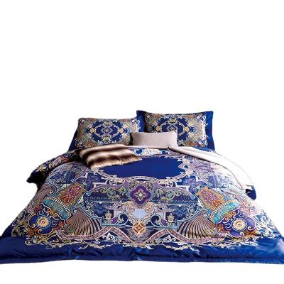 China Nondisposable with Quality Guarantee Double Bed Sheet Turkish Digital Printing Bedding Set for sale