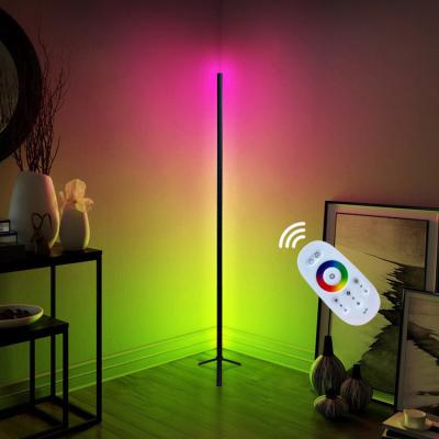 China Modern Smart Corner Floor Standing Light Stand Floor Lamp Modern Home Floor Lamp RGB LED Lighting Decor Floor Lamps for sale