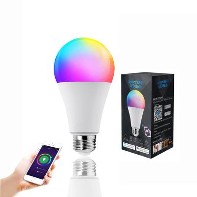 China Home Amazon Alexa and Google Residential Hot Sale OEM ODM ODM Led Light Bulbs 9W WiFi Smart RGB LED Bulb Lights Wholesale Lamp for sale