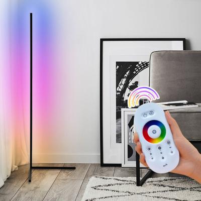 China Multi Effect Controller Detachable Easy Mounting RF Remote Control Dream RGB LED Touch Corner Floor Lamp for sale